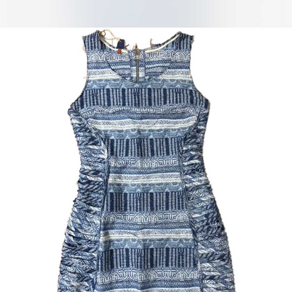 Blue Patterned Sleeveless Dress farm Rio